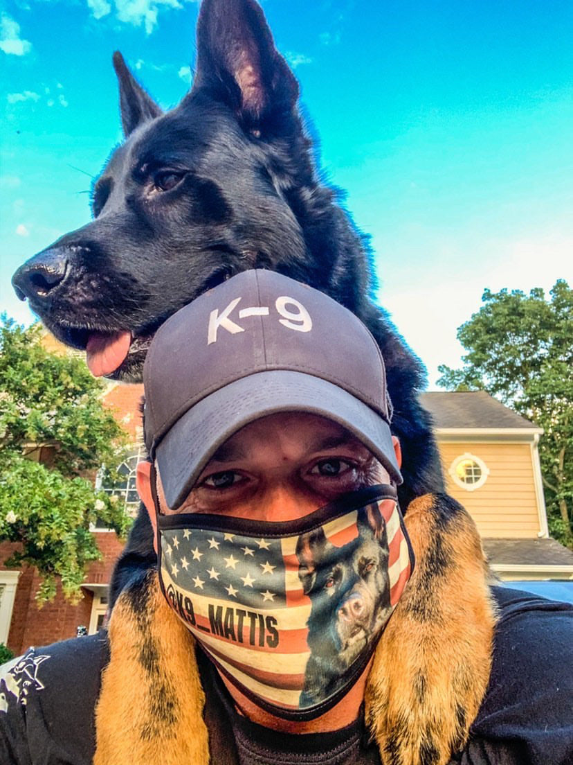 K9 Mattis American Flag Face Mask