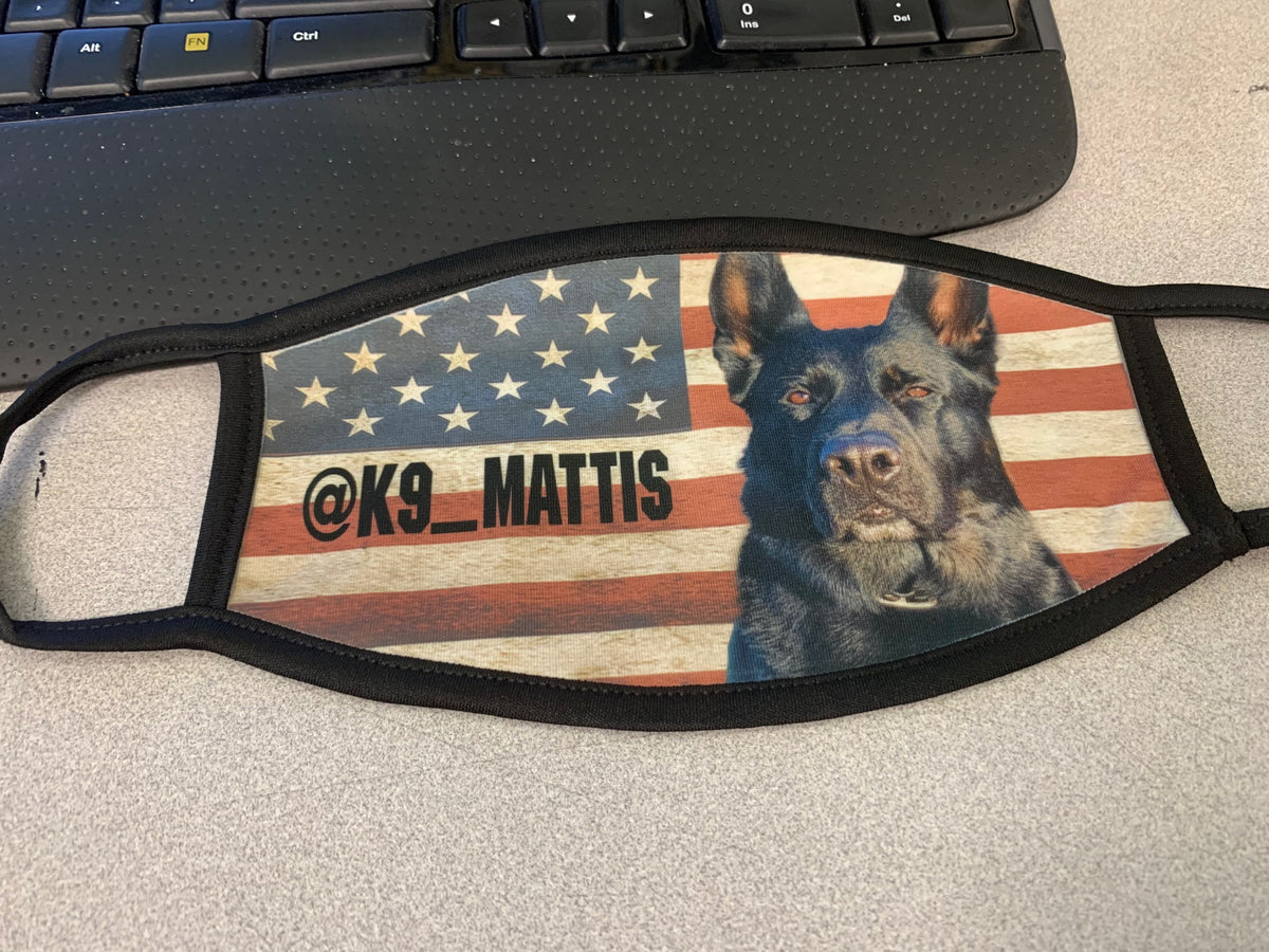 K9 Mattis American Flag Face Mask