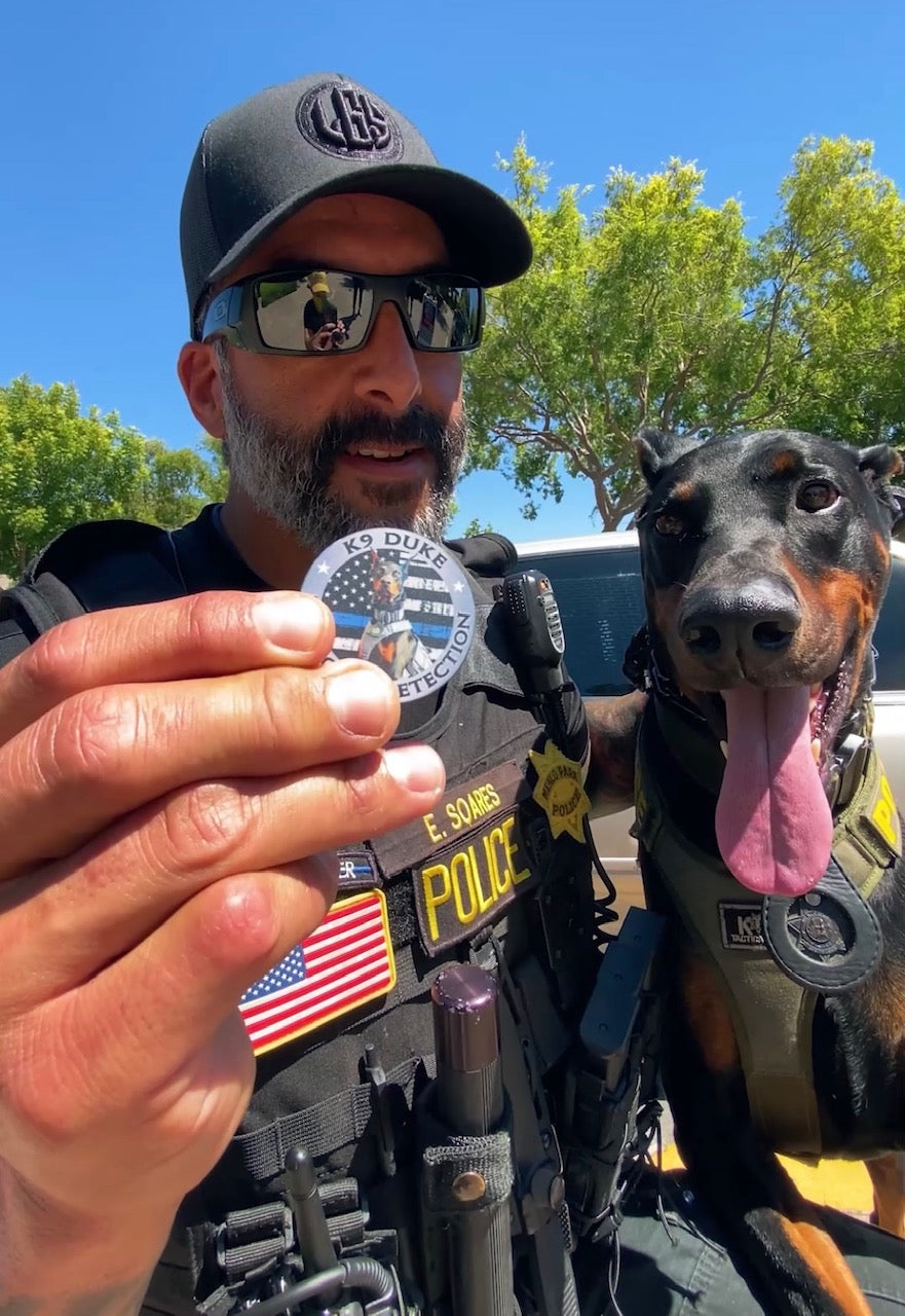K9 Duke Ceramic Challenge Coin