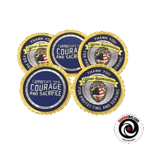 Police Officer Appreciation Metal Coins