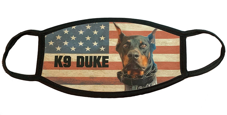 K9 Duke American Flag Face Mask